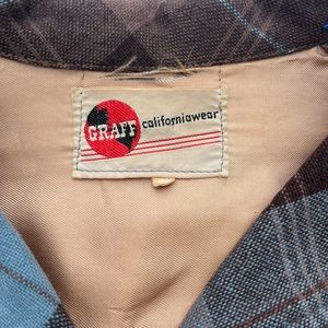 Graft Californiawear vintage button up size Large plaid